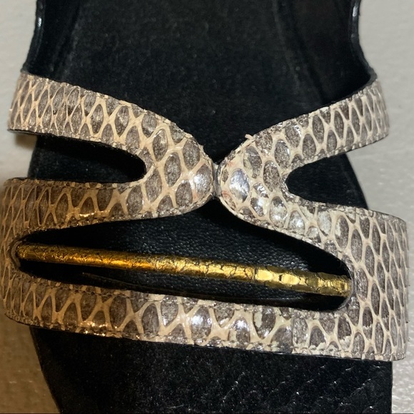 Roberto Cavalli Python Straps Sandals - Picture 5 of 8